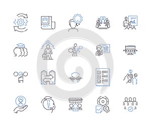 Corporation achievments outline icons collection. Achievements, Success, Successes, Accomplishments, Milestones, Profits