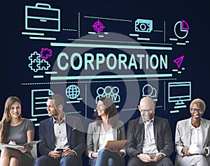 Corporation Company Corporate Enterprise Group Concept