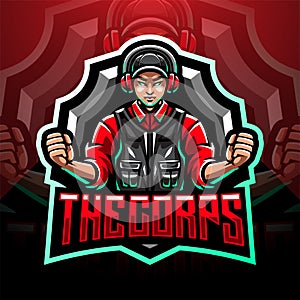 The corps esport mascot logo