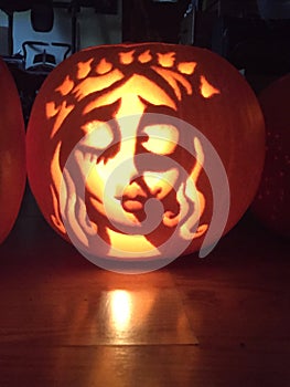 Corpse bride pumpkin