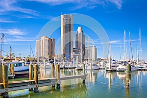 Corpus Christi, Texas, USA skyline on the bay