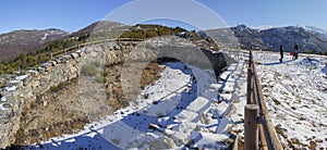 Corral de Lobos or Wolves trap. La Garganta, Extremadura, Spain photo