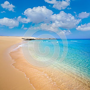 Corralejo Beach Fuerteventura at Canary Islands
