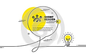 Correct answer icon. Speedometer concept sign. Vector