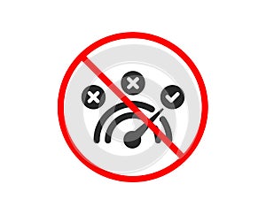 Correct answer icon. Speedometer concept sign. Vector