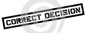Correct Decision rubber stamp