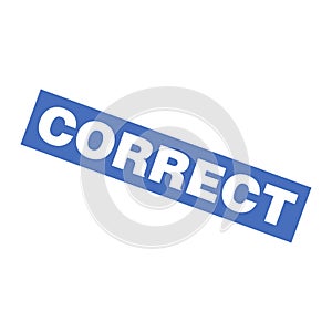 Correct Letter Rubber Stamp Template Design