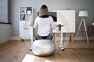 Correct Posture At Desk In Office