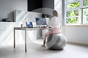 Correct Posture At Desk In Office