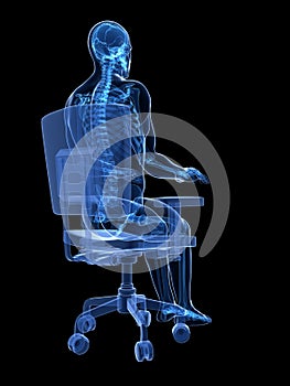 Correct sitting posture