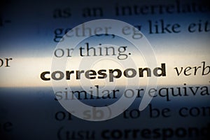 Correspond