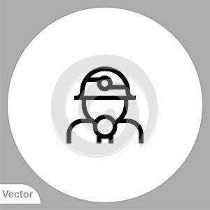 Correspondent vector icon sign symbol