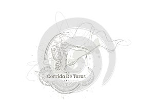 corrida de toros. Vector illustration decorative design