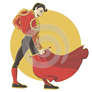 Corrida vector illustration.