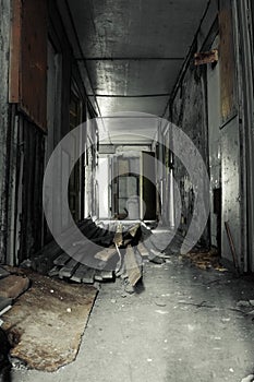 Corridor in Abandoned Building