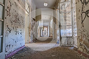 Corridor of an abandoned building