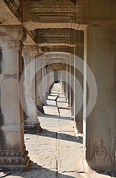 Corridor Angkor Wat Cambodia