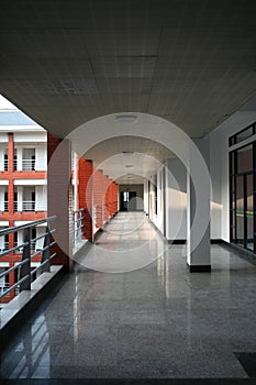 Corridor in building