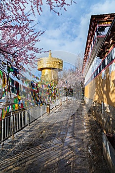 Corridor in china temple
