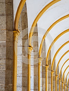 Corridor of the cloister in Cluny