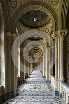 Corridor with colonnade