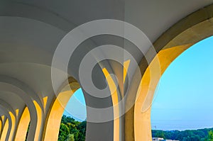 Corridor Colonnade Arcade Background
