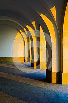 Corridor Colonnade Arcade Background