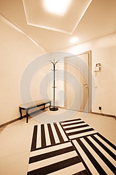 Corridor with a door
