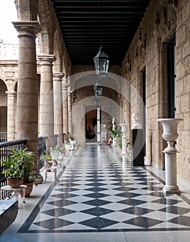 Corridor of a government building, Palacio De Los Capitanes Gene