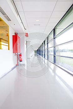 An corridor or hallway