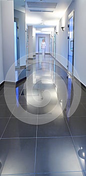 Corridor in a hospital building