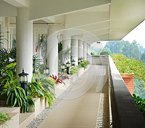 Corridor in the hotel