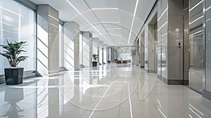 Corridor of hotel modern building