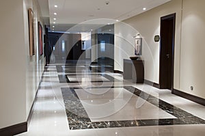 Corridor in the luxury hotel