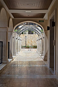 Corridor in a luxury hotel