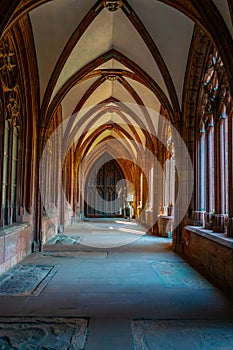 Corridor at the Mainz cathedral in Germany