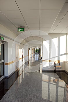 Corridor in modern building