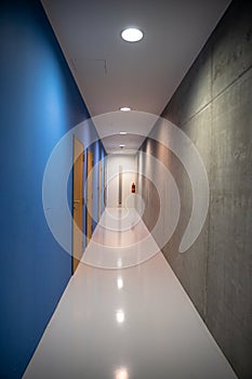 Corridor of a modern industrial building