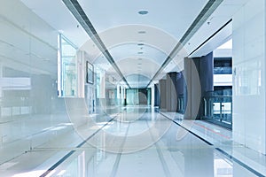 Corridor of modern office building