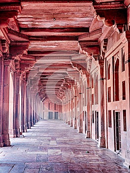 Corridor In The Mosque At Fatehpur Sikri