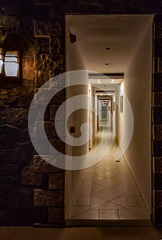 Corridor at night