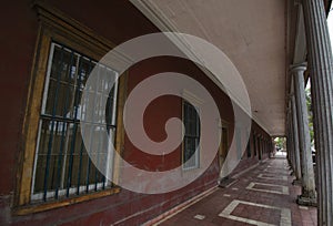 Architecture of an old house in the city of Copiapo, Chile photo