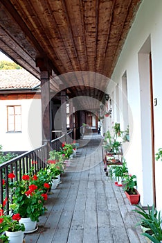 Corridor in old monastery