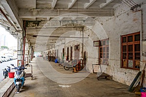 Corridor outside China\'s old workshop