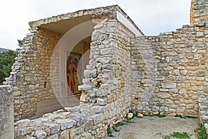 Corridor of the Procession in the Palace of Knossos on Crete, Greece