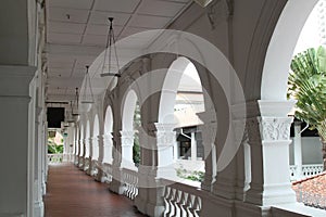 Corridor at Raffles Hotel, Singapore