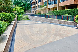 Corridor in residential quarter