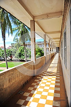 Corridor of S21 Tuol Sleng Genocide Museum