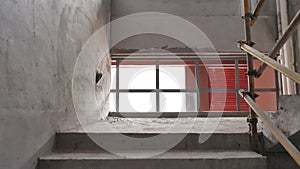 Corridor and Stair Well of a Construction Site in China