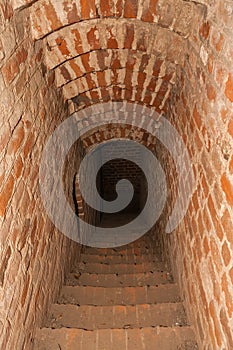 Corridor to the underworld of a medieval castle